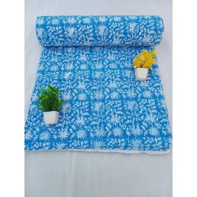 Small fresh style blue blanket