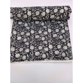 Black striped printed blanket