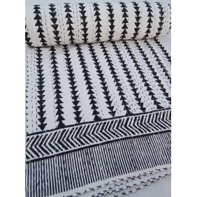 Black and white geometric...