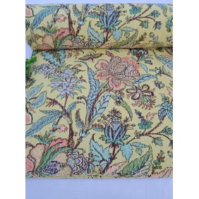 Olive Green Floral Blanket